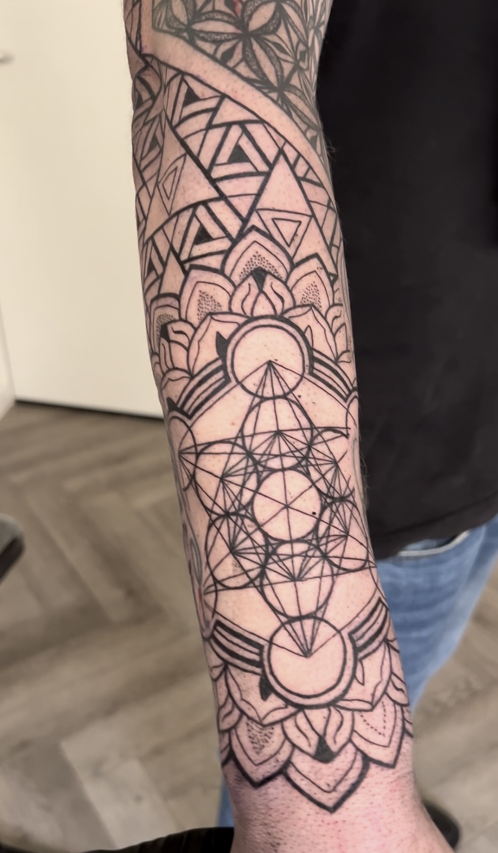 Geometric tattoo Amsterdam