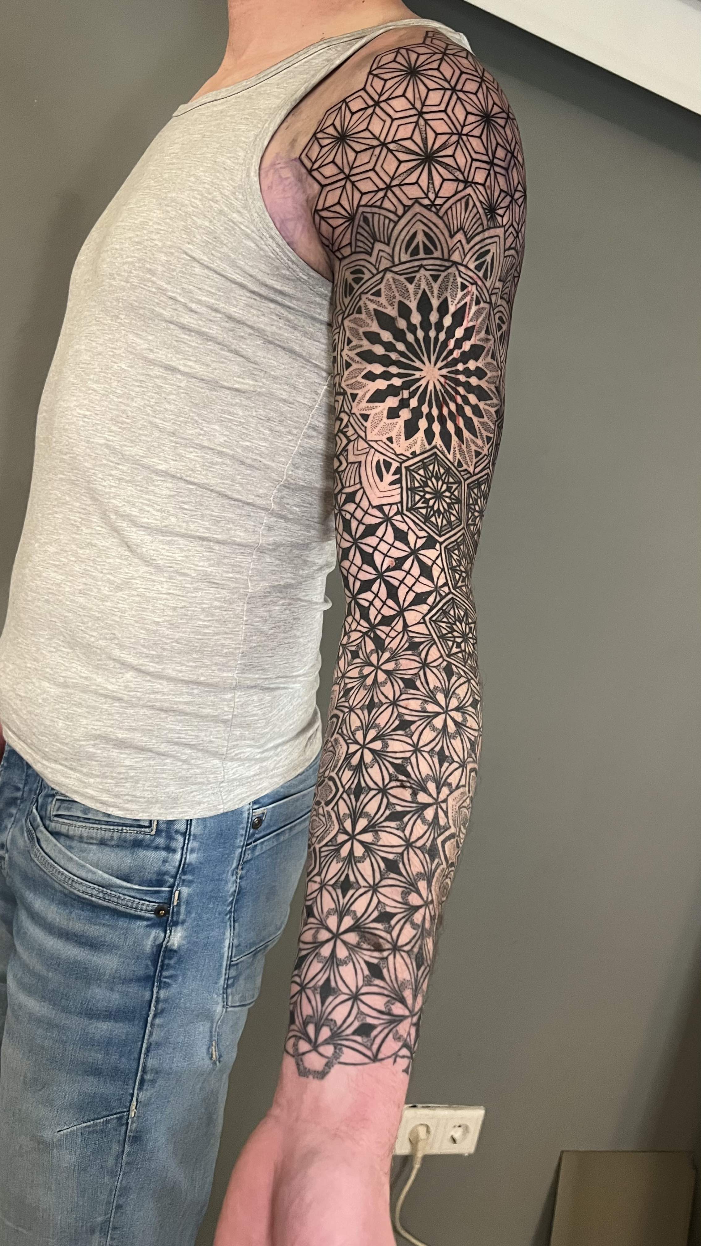 Geometric tattoo Amsterdam