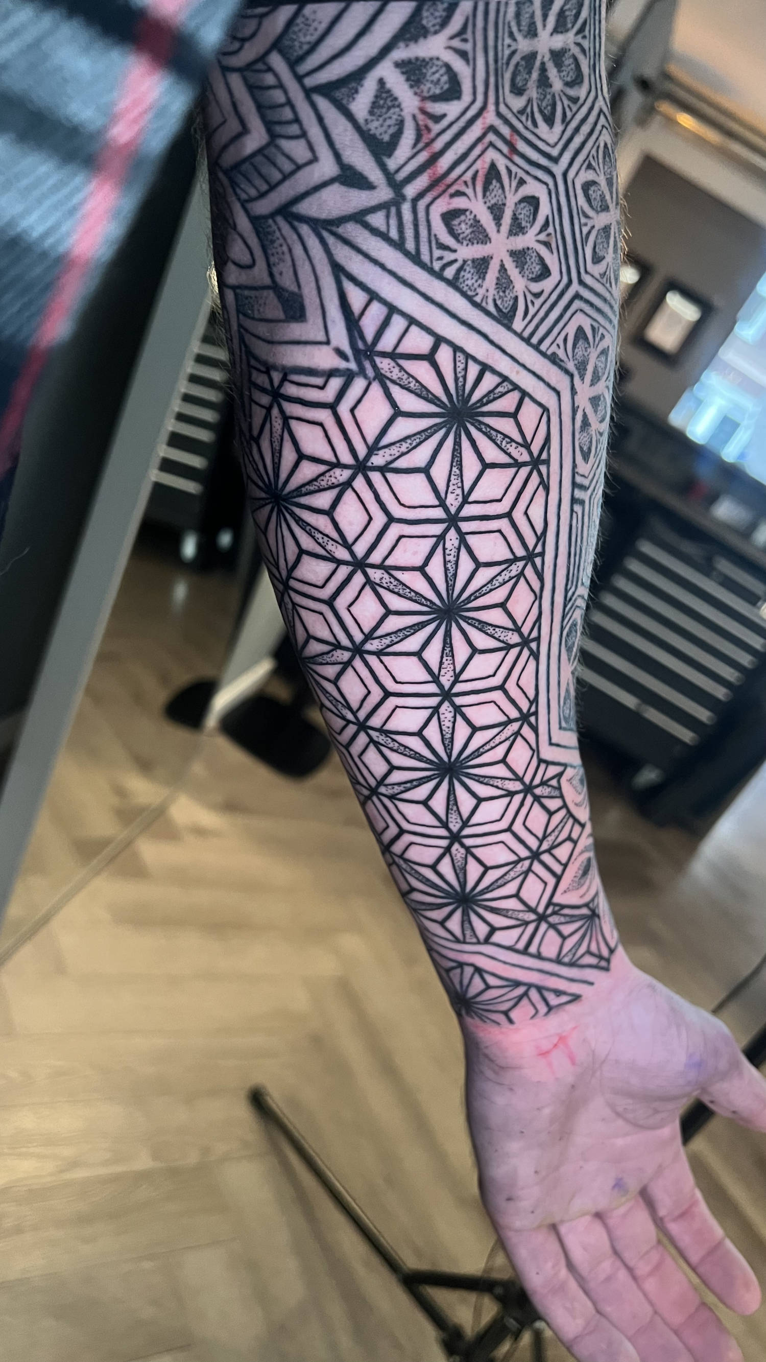 Geometric tattoo Amsterdam